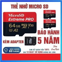 Thẻ nhớ MicroSD 32G 64G Extreme Pro V30 tốc độ cao 4K cho camera, flycam