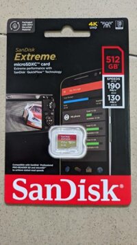 Thẻ nhớ MicroSD 512GB Sandisk Extreme 190 MB/s