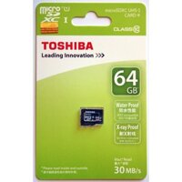 Thẻ nhớ MicroSD 64G TOSHIBA Box Công ty