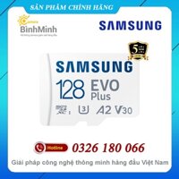 Thẻ Nhớ MicroSD 64GB 128GB Samsung Evo Plus U3 Class 10 - Tốc Độ 130MB/s Gắn Cho Camera, Điện Thoại (Tặng Kèm Adapter)