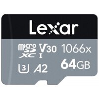 Thẻ nhớ MicroSD 64GB Lexar Professional 1066x