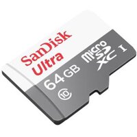 Thẻ Nhớ MicroSD 64GB SanDisk Ultra – Class 10 UHS-I, 100MB/s, Chuyên Dụng Cho Camera IP