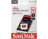 Thẻ nhớ MicroSD 64GB Sandisk Ultra A1 140 MB/s