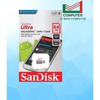 Thẻ nhớ MicroSD 64GB SANDISK ULTRA SQUNR-064G-GN3MN Box Class10 100MB/s Chính hãng GIÁ TỐT