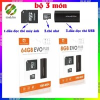 Thẻ nhớ MicroSD Class 10 8G/64G Bao gồm đầu đọc thẻ camera và đầu đọc thẻ USB