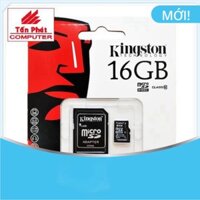 THẺ NHỚ MICROSD KINGSTON 16Gb Class 10