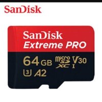 Thẻ nhớ MicroSD Sandisk 32G 64G Extreme Pro tốc độ cao 4K cho camera, flycam