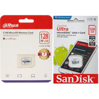 Thẻ Nhớ microSD SANDISK - IMOU - DAHUA 128GB .Thẻ nhớ camera, thẻ nhớ điện thoại, máy ảnh, BẢO HÀNH 5 NĂM