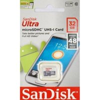 Thẻ nhớ MicroSD SanDisk Ultra 32GB 48MB/s Chính Hãng - sandisk32g