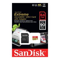 Thẻ nhớ microSD Sandisk Extreme 64gb U3 4K 60x 100mb/s Chính Hãng - 002707