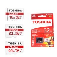 Thẻ nhớ MicroSD 8GB/16GB/32GB/64GB TOSHIBA Box Class10 90MB/s (Đỏ) chính hãng bảo hành 2 năm 1 đổi 1