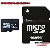 Thẻ nhớ MicroSDHC 64GB Class 10