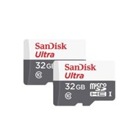 Thẻ nhớ MicroSDHC SanDisk Ultra 533X 32GB 80MB/s - Model 2017 (Trắng bạc)