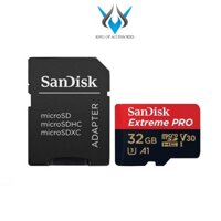 Thẻ nhớ microSDHC Sandisk Extreme Pro 667X A1 V30 32GB U3 4K 100MB/s (Đen)