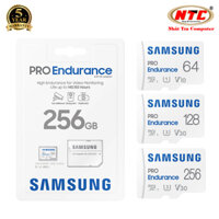 Thẻ nhớ MicroSDXC chuyên dụng camera Samsung Pro Endurance 32GB /64GB /128GB/ 256GB U3 4K độ bền ghi liên tục 16 năm - R100MB/s W40MB/s kèm Adapter (trắng)