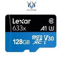 Thẻ nhớ MicroSDXC Lexar 128GB 633x A1 V30 U3 4K 95MB/s - Không Box (Xanh)