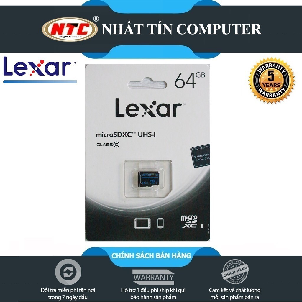 Thẻ nhớ MicroSDXC Lexar 64GB class 10