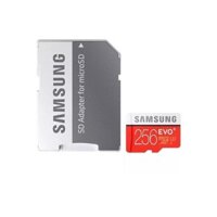 Thẻ nhớ MicroSDXC Samsung Evo Plus 256GB UHS-I U3 95MB/s - Model 2017 (Đỏ) + Tặng MicroSD Adapter Samsung 256GB