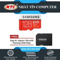 Thẻ nhớ MicroSDXC Samsung Evo Plus 128GB UHS-I U3 100MB/s (Đỏ) + Tặng Adapter Samsung