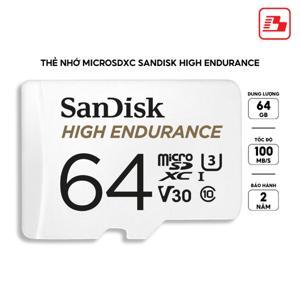 Thẻ Nhớ MicroSDXC SanDisk High Endurance Video Monitoring 64GB