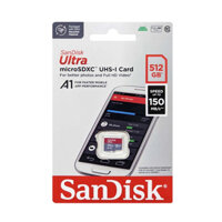 Thẻ nhớ MicroSDXC SanDisk Ultra A1 512GB Class 10 U1 đọc 150MB/s ghi 35MB/s hỗ trợ video 2K (Đỏ)