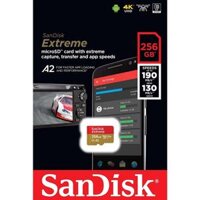 Thẻ Nhớ MicroSDXC SanDisk Extreme V30 A2 256GB 190MB/s SDSQXAV-256G-GN6MN