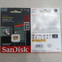 Thẻ Nhớ MicroSDXC SanDisk Extreme 128GB V30 U3 4K A2 đọc 190MB/s ghi 90MB/s chuyên camera, flycam, điện thoại, máy game