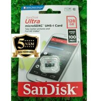Thẻ nhớ MicroSDXC SanDisk Ultra 533X 128GB 100MB/s - Bảo Hành 5 Năm - PHÂN PHỐI THẺ NHỚ SANDISK