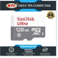 Thẻ nhớ MicroSDXC SanDisk Ultra 128GB Class 10 80MB/s (Xám) [Shop 3wow]