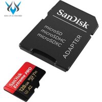 Thẻ Nhớ MicroSDXC SanDisk Extreme Pro V30 U3 4K A2 128GB R170MB/s W90MB/s (Đen đỏ)