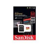 Thẻ Nhớ MicroSDXC SanDisk Extreme 64GB đọc 90MB/s ghi 40MB/s 600x U3 4K - kèm adapter (Vàng)