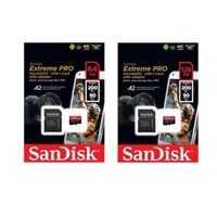 Thẻ Nhớ MicroSDXC SanDisk Extreme Pro 64GB / 128GB A2 V30 U3 4K đọc 200MB/s ghi 90MB/s (Đen)