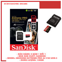 Thẻ Nhớ MicroSDXC SanDisk Extreme Pro V30 A2 128GB 200MB/s SDSQXCD-128G-GN6MA