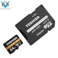 Thẻ nhớ MicroSDXC Toshiba Exceria Pro M501 64GB UHS-II U3 4K R270MB/s W150MB/s (Đen)