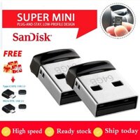 Thẻ Nhớ Mini SanDisk Cruzer Fit CZ33 USB Flash Drive 128GB 64GB 32GB Thẻ Nhớ Thumb Stick