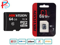 Thẻ Nhớ Mirco SD Hikvision 128G64G32Gb 92MBs Chuyên Ghi Hình Cho Camera, Máy Ảnh và Điện Thoại - Hàng Chính Hãng - Thẻ Nhớ Hikvision 64Gb