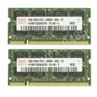 Thẻ Nhớ RAM 4GB 2x 2GB PC2-5300S DDR2 667MHz 200PIN CL5 SODIMM Cho Hynix