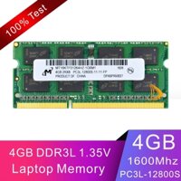 Thẻ Nhớ RAM 4GB RAM DDR3L 1600MHz 2RX8 PC3L-12800S 204PIN SO-DIMM Cho Laptop