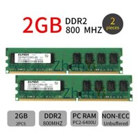 Thẻ Nhớ RAM PC 4GB 2x 2GB 800MHz PC2-6400U DDR2-800 240P DIMM Intel