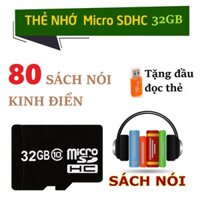 Thẻ nhớ sách nói audiobook 32GB tuyển chọn 80 cuốn sách hay