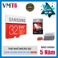 Thẻ Nhớ Sam Sung 80MB-S 32GB EVO Plus 10 Micro SDXC 32GB - Bảo hành 5 năm!