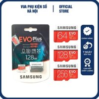 Thẻ Nhớ Samsung 128GB 64Gb Micro SD EVO Plus Lắp Cho Điện Thoại, Máy Ảnh-Tốc Độ Cao Bảo Hành 3 Năm 1 Đổi 1