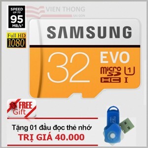Thẻ Nhớ MicroSDHC Samsung Evo Class 10 - 32 GB, 95MB/s