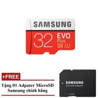 Thẻ nhớ Samsung EVO Plus 32GB tốc độ cao up to 80MB/s Micro SDXC UHS-I Card 10 Kèm Adapter Thẻ Nhớ