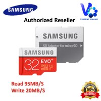 Thẻ Nhớ Samsung Micro SDHC EVO Plus UHS-I 32 GB 95 MB/giây Với Bộ Chuyển Đổi SD Class 10 Thẻ Nhớ