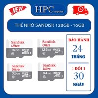 Thẻ nhớ SanDisk 128GB - 64GB - 32GB - 16GB micro SD Ultra Class 10 chính hãng