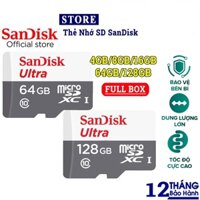 Thẻ Nhớ Sandisk 128GB 64GB 32GB 16GB Ultra upto 170MB / s