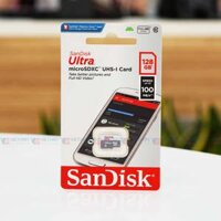 Thẻ nhớ SanDisk 128GB Ultra microSDXC, C10, UHS-1, 100MB/s R, 4×6, SDSQUNR-128G-GN6MN