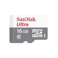 Thẻ nhớ Sandisk 16GB Micro SDHC Ultra C10 80MB/s SDSQUNS-016G-GN3MN (No adapter)