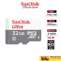 Thẻ nhớ sandisk 32 GB tương thích đa thiết bị - Thẻ nhớ tốc độ cao Class 10 Ultra 667x 100MB/s -BH 5 năm